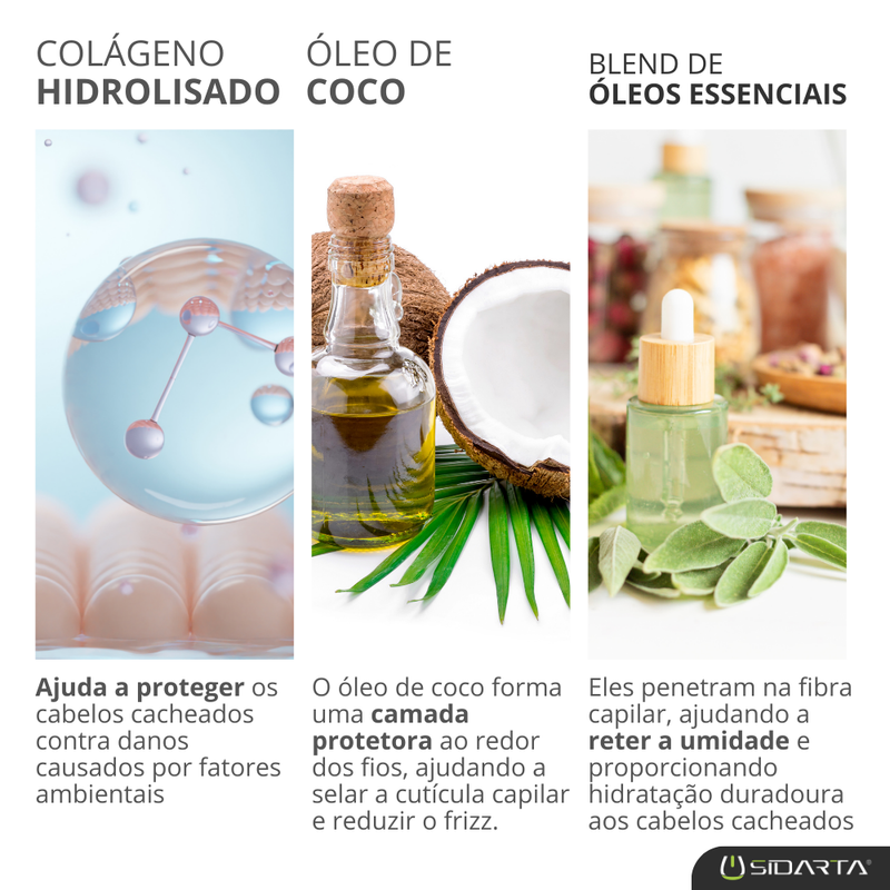 ATIVADOR DE CACHOS SIDARTA COSMÉTICOS 500ML