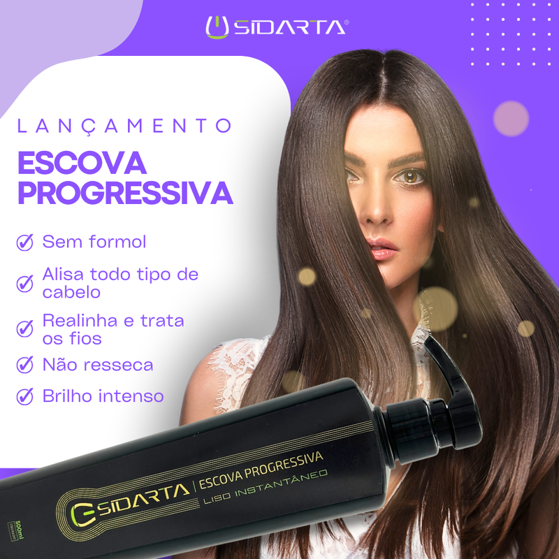 ESCOVA PROGRESSIVA  UNIVERSO SIDARTA 500ML ORIGINAL