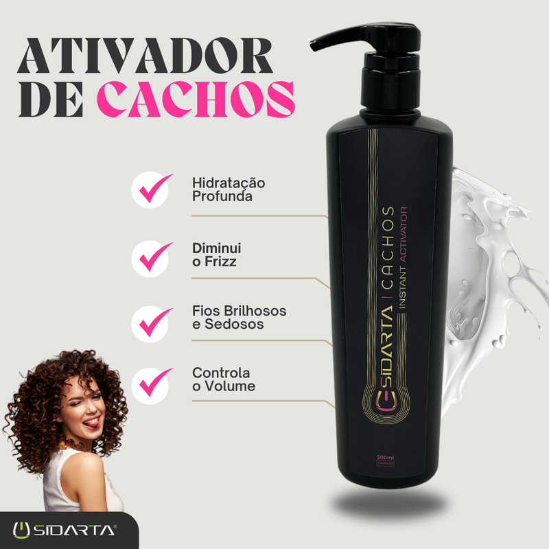 ATIVADOR DE CACHOS SIDARTA COSMÉTICOS 500ML