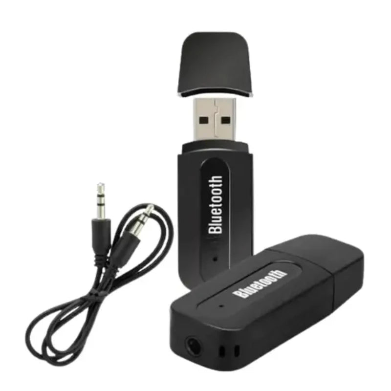 Receptor Bluetooth Usb P2 Áudio Músicas Som Carro