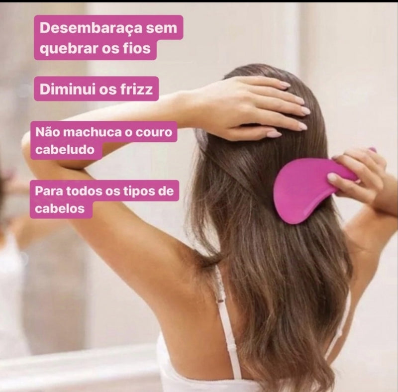 Escova mágica desembaraçadora anti frizz