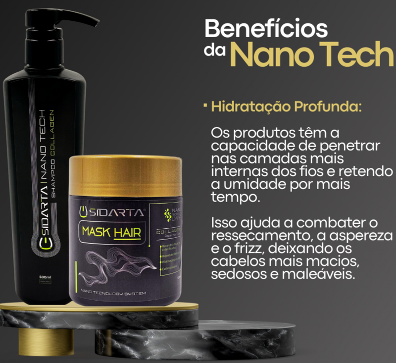 Mask Hair nano tech e shampoo nano tech 500ml