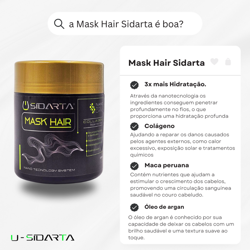 Mask Hair nano tech e shampoo nano tech 500ml