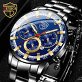 Fashion Men's Watches Business Stainless Steel Quartz Wrist Watch Calendar Date Male Casual Sports Luminous Clock