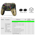 S08 Switch PRO Wireless Bluetooth Gamepad Blackgold Somatosensory Vibration One-click Wake Up Simulator Game