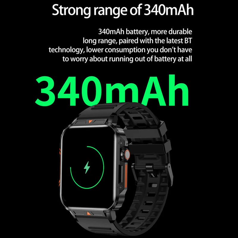 New Smartwatch 1.95 Inch Screen Health Monitoring Watches IP68 Waterproof Sport Fitness Smart Watch For Men Women Reloj Hombre