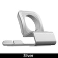 Suporte de carregador de alumínio para Apple Watch Dock Station Suporte de carregamento para iWatch Ultra 1 2/10/9/SE/8/7/6/5/4/3/2/1 Suporte de silicone