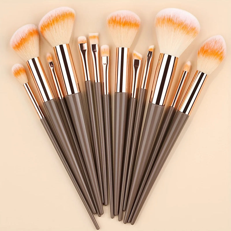 Makeup Brush Set 13Pcs Kit Cosmetic Foundation Eyeshadow Brushes Professional Powder Concealers Blush Beauty Tool makeup sponge