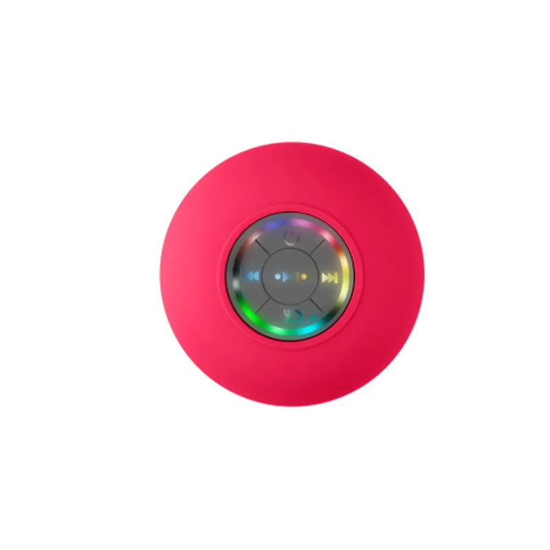 Mini alto-falante Bluetooth à prova d'água para banheiro, áudio sem fio, alto-falantes de chuveiro, luz RGB para telefone, barra de som, alto-falante de carro sem as mãos