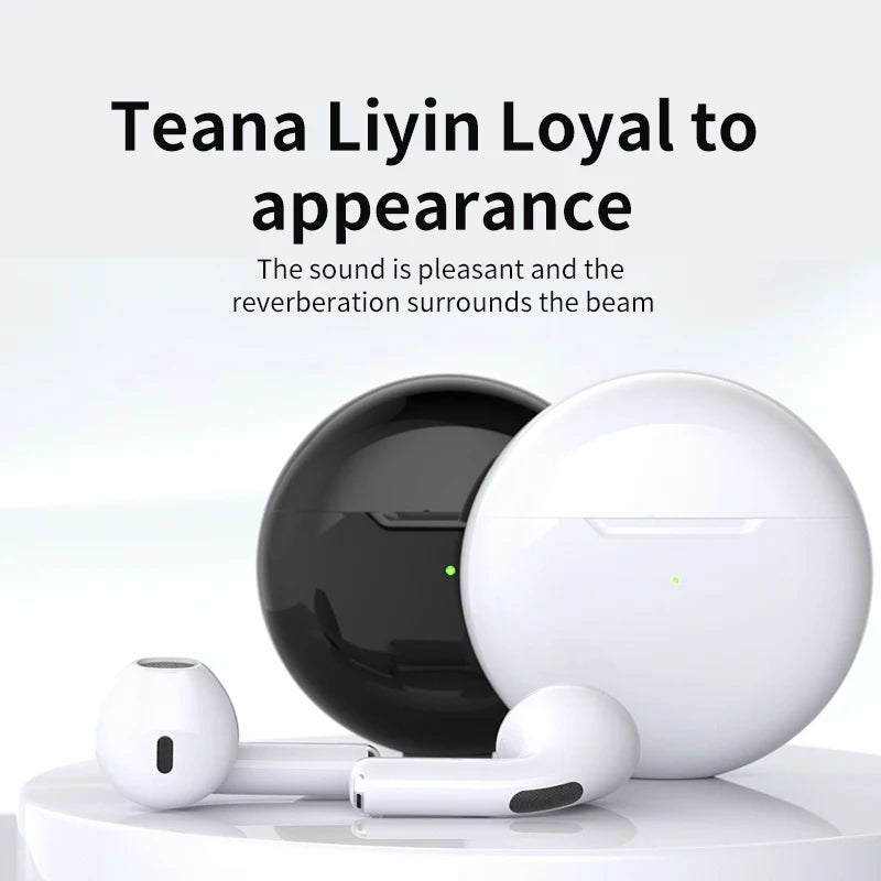 Pro6 TWS Wireless Headphones Fone Bluetooth Earphones Mic Pods InEar Earpods Pro6 Earbuds sport Headset For Xiaomi