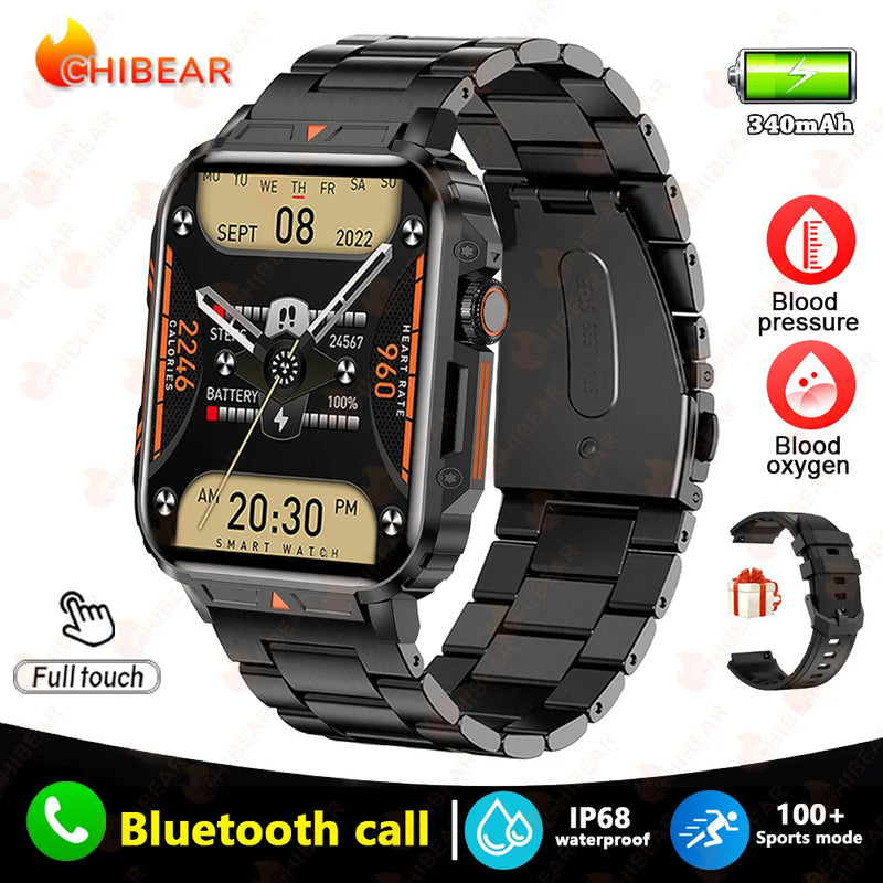 New Smartwatch 1.95 Inch Screen Health Monitoring Watches IP68 Waterproof Sport Fitness Smart Watch For Men Women Reloj Hombre