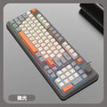 Teclado 94 Teclas 90% Layout Espanhol Russo Coreano Árabe Teclado USB Com Fio K82 RGB Luz Botão de Volume Ergonomia Jogos Escritório