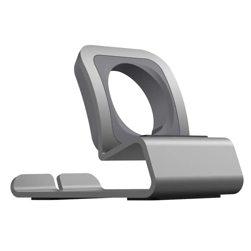 Suporte de carregador de alumínio para Apple Watch Dock Station Suporte de carregamento para iWatch Ultra 1 2/10/9/SE/8/7/6/5/4/3/2/1 Suporte de silicone