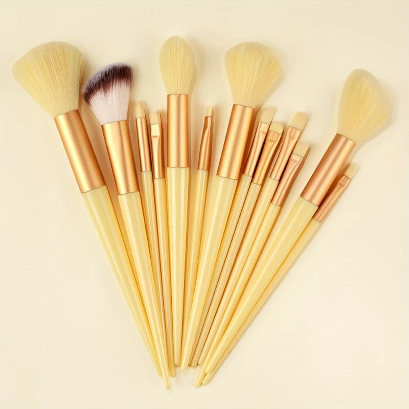 Makeup Brush Set 13Pcs Kit Cosmetic Foundation Eyeshadow Brushes Professional Powder Concealers Blush Beauty Tool makeup sponge