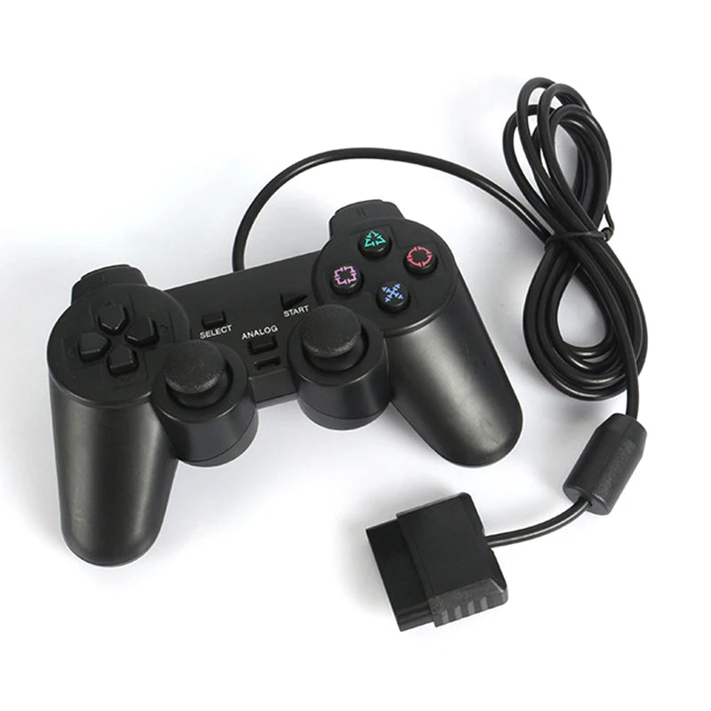 1 PC Mais novo gamepad de conexão com fio para controlador ps2 para ps2/psx joystick para psone joypad controlador com fio