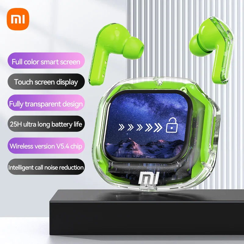 Xiaomi Wireless Earbuds Bluetooth LCD Full-Color Touch Screen Headphones Noise Reduction Waterproof Earphone for Android IOS