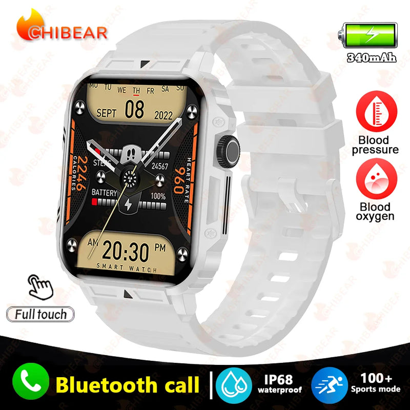 New Smartwatch 1.95 Inch Screen Health Monitoring Watches IP68 Waterproof Sport Fitness Smart Watch For Men Women Reloj Hombre