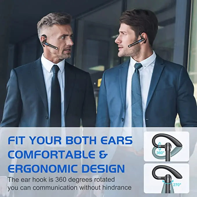 YYK520 Hanging Ear Wireless Bluetooth Headset 5.1 Hands-free ENC Call Noise Reduction Driving Single Ear Business Headphones