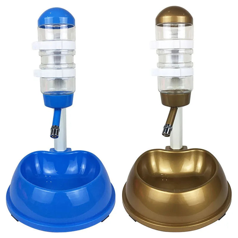 Bebedouro automático para animais de estimação, tigelas para cães, garrafas de água, bebedouro universal para cães, alimentador 2 em 1, dispensador elevável, suprimentos para filhotes, economiza espaço