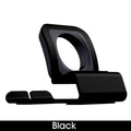 Suporte de carregador de alumínio para Apple Watch Dock Station Suporte de carregamento para iWatch Ultra 1 2/10/9/SE/8/7/6/5/4/3/2/1 Suporte de silicone