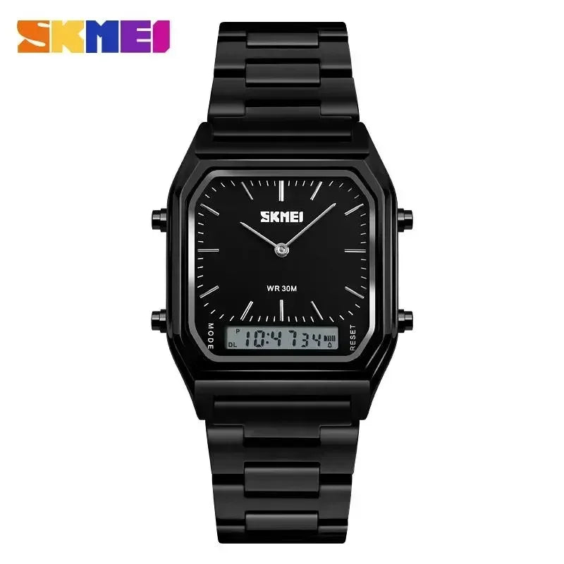 SKMEI 1220 relogio masculino Fashion Casual Watch Men Digital Dual Time Sports Chronograph 3bar Waterproof Quartz Wristwatches