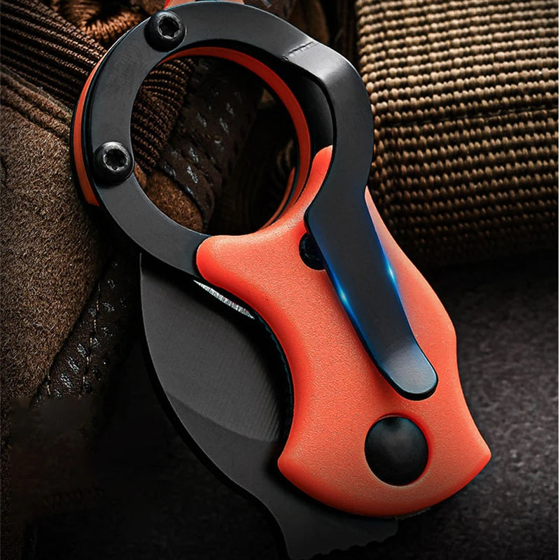 Outdoor Portable Folding Mini Knife Camping Barbecue Sharp Fruit Knife High Hardness Defense Key Knife Open Box Knife