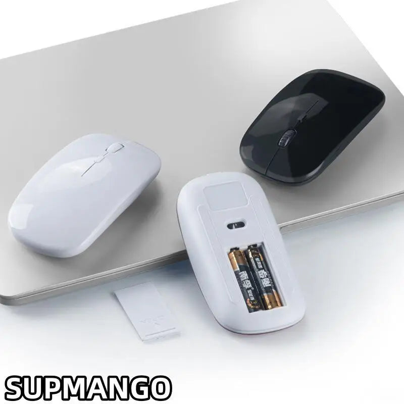 Ultra Thin USB 2.4Ghz Wireless Mouse Wireless Mouse 1600DPI 4 Buttons Cordless Mice for PC Desktop Laptop Windows Computer