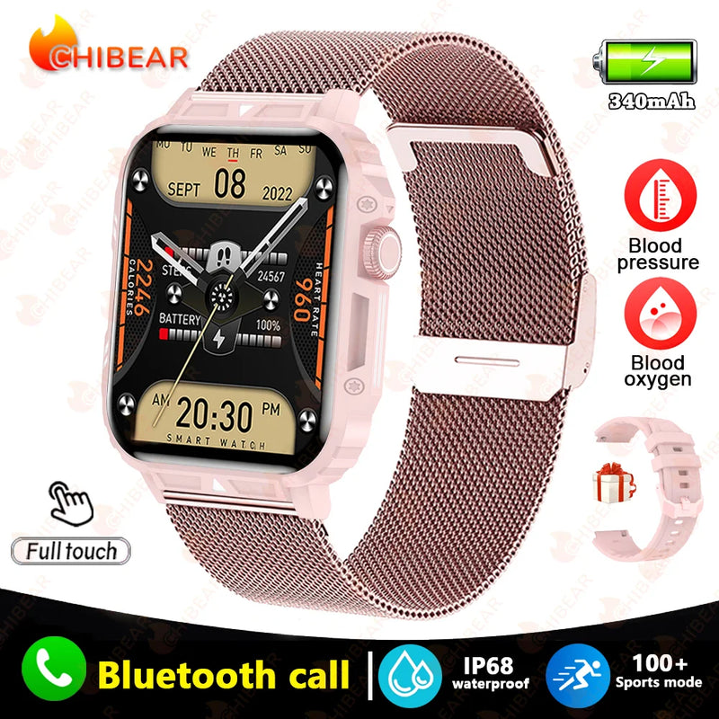 New Smartwatch 1.95 Inch Screen Health Monitoring Watches IP68 Waterproof Sport Fitness Smart Watch For Men Women Reloj Hombre