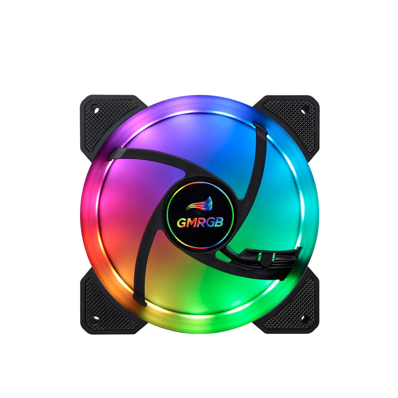 GMRGB 120 mm Ventilador de gabinete para computador gamer RGB 12v Dissipador de calor aura sync Cooler argb Silent controller