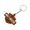 Motorcycle LOGO keychain Shape SOFT RUBBER KEYRING For Harley Davidson Softail Sportster VRSC Touring X48 883 1200 Street Glide