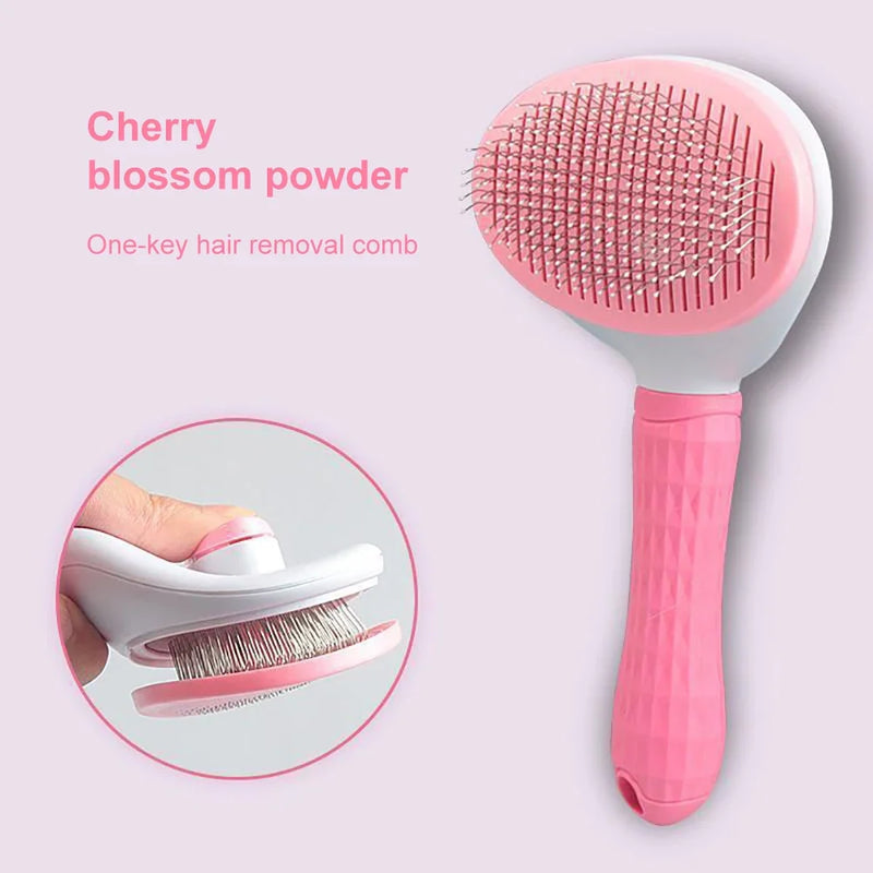 Escova removedora de pelos de cachorro, escova para gato, pente para cuidados e cuidados com pelos de cachorro, pente para cães de pelo longo, remove pelos, limpeza, escova de banho, suprimentos para cães