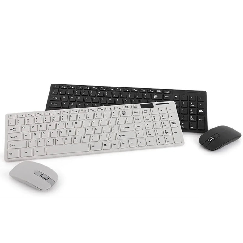 Kit Teclado E Mouse Sem Fio Wireless 2.4ghz 3200dpi Óptico